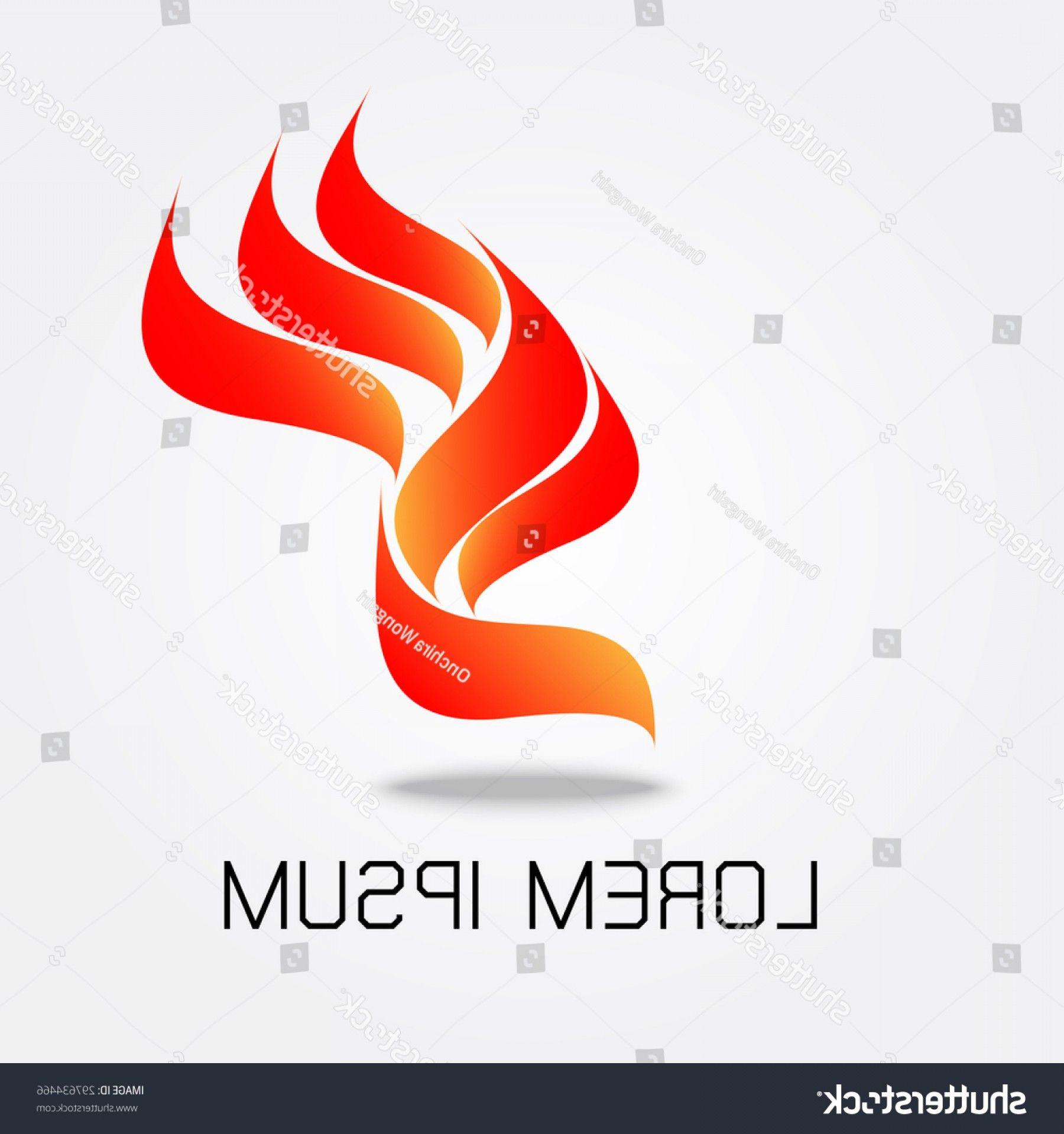 Red Fire Logo - Red Wing Flame Fire Logo Vector | SOIDERGI