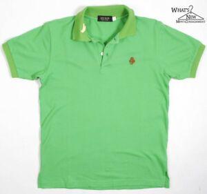 Green Polo Logo - NEW Jay Kos Short Sleeve Green Polo Shirt W/ Embroidered Monkey Logo ...
