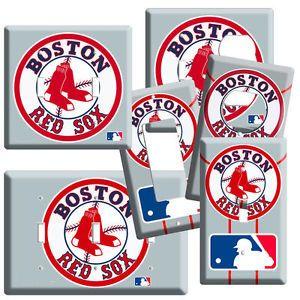 Power Outlet Logo - BOSTON MLB RED SOX LOGO LIGHT SWITCH POWER OUTLET WALL PLATE COVER ...