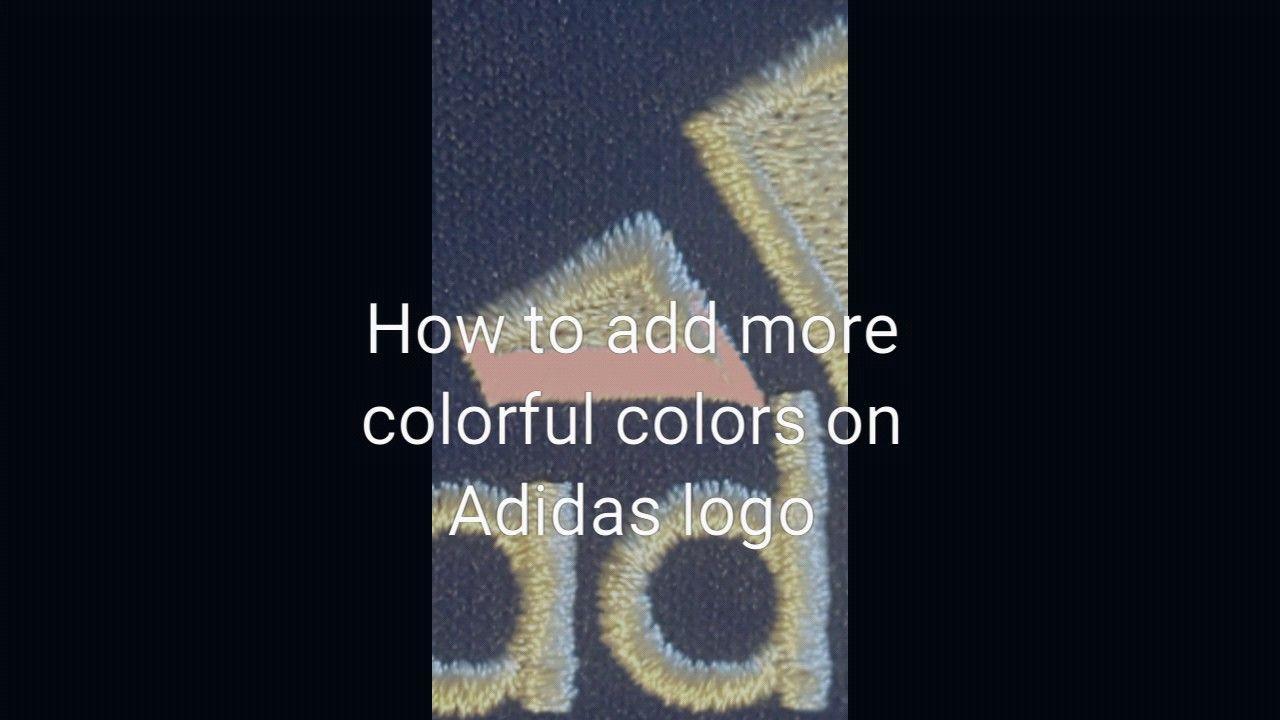 Coreful the Adidas Logo - How to add more colorful colors on Adidas logo. - YouTube