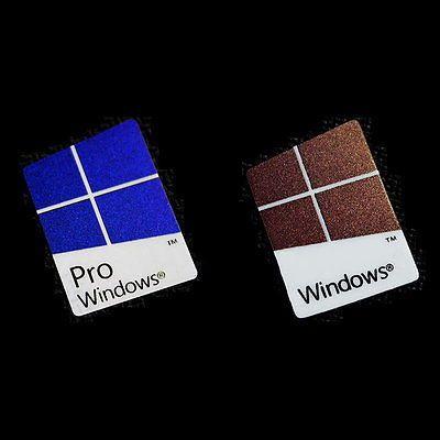 Windows Pro Logo - 1X WINDOWS 10 Pro Windows 10 Case Badge Logo Sticker Colors
