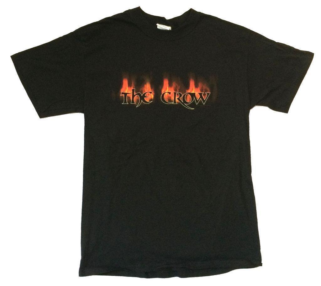 The Crow Movie Logo - The Crow Flaming Logo Black T Shirt New Official Movie Film Merch ...