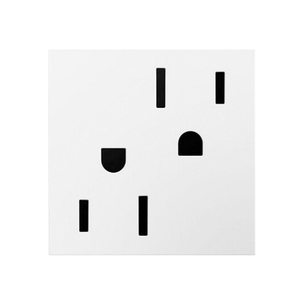 Power Outlet Logo - White Power Wall Outlet Resistant Outlet