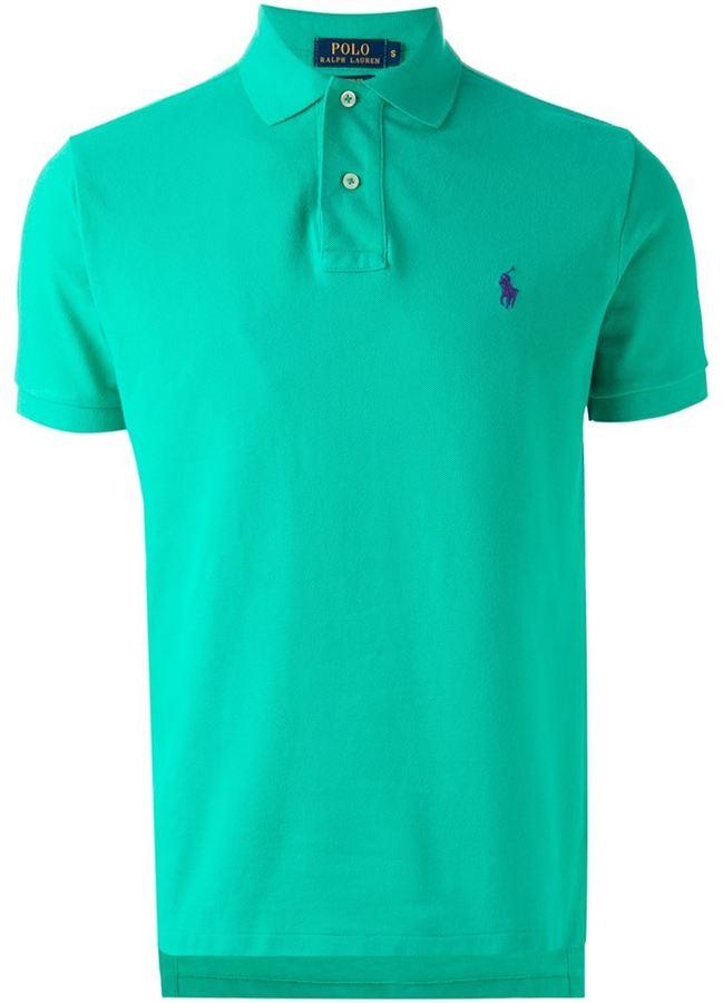 Green Polo Logo - Polo Ralph Lauren Embroidered Logo Polo Shirt, £69 | farfetch.com ...