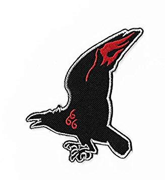 The Crow Movie Logo - Amazon.com: The Omen Crow Logo Patch Embroidered Iron / Sew on Badge ...