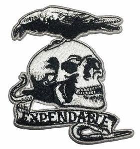 The Crow Movie Logo - The Expendable Skull Crow Movie Logo 8.0cm X 10.0cm Embroidery