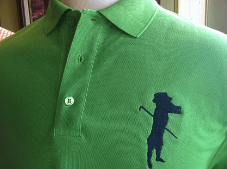 Green Polo Logo - Tatted Croc Classic Green Polo w/ Navy Logo