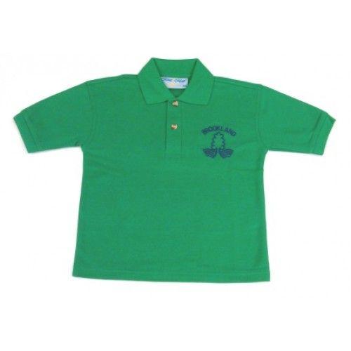 Green Polo Logo - Brookland Green Polo Shirt (with Logo)