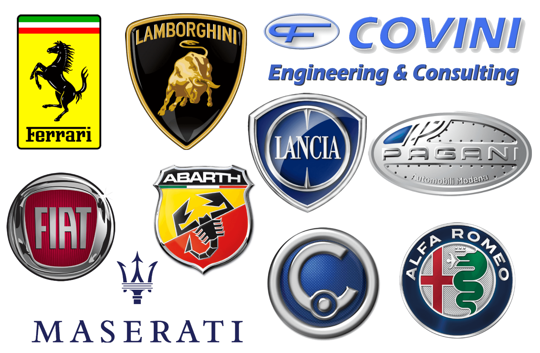 Exotic Car Brand Logo - Manufacturers from Italy are best known for producing mass market