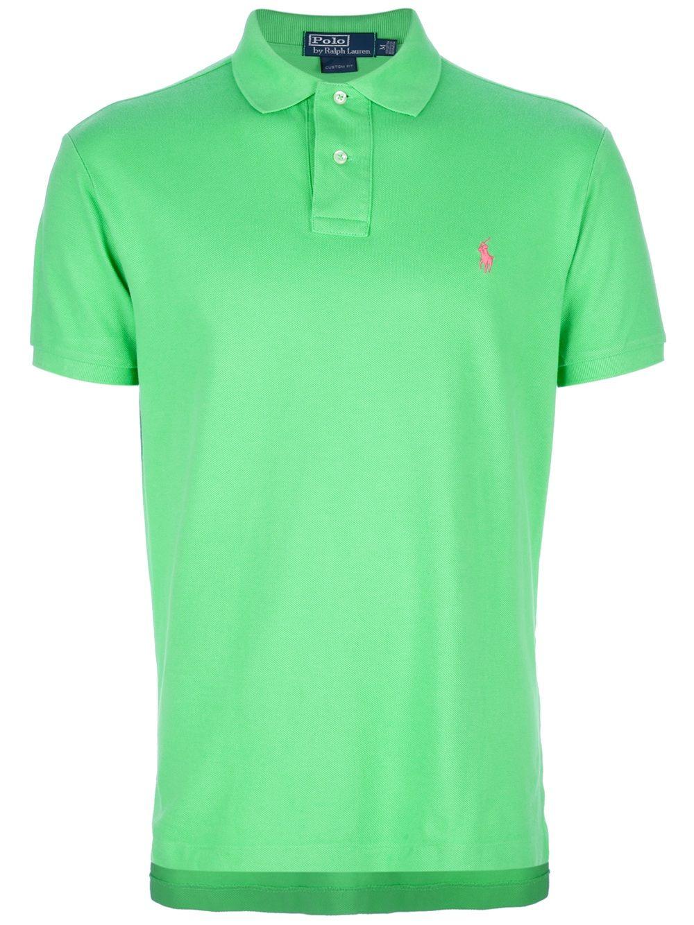 Green Polo Logo - Polo Ralph Lauren Logo Polo Shirt in Green for Men - Lyst