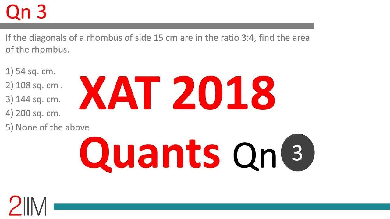 3 Red Rhombus Logo - XAT 2018 Ability Question 03
