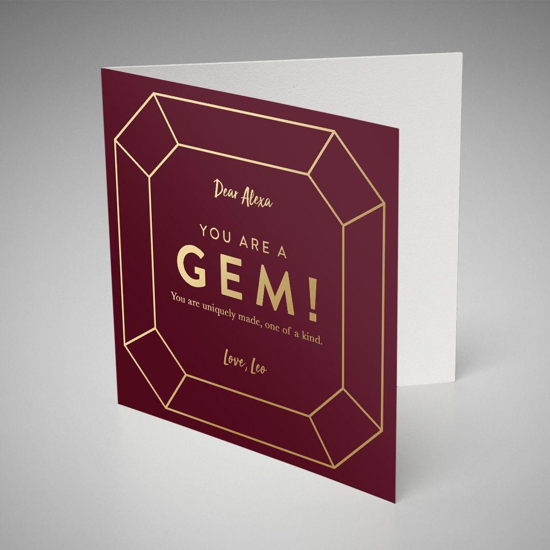 Red Open Square Logo - Mockup Open Square Gem Card Red 1