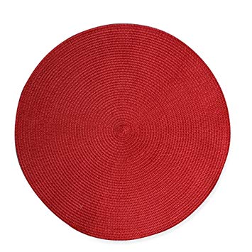 Round Red Circle Logo - FlagandBanner Red Circle Placemat 15 in Plastic: Home