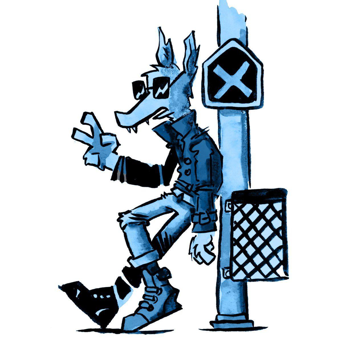 Cool Blue Wolf Logo - Nick Folz Blue Wolf, for today's #colour_collective