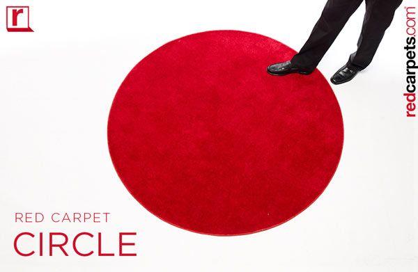 Round Red Circle Logo - Round / Circle Event Carpet Runners | Fully Bound