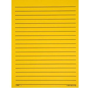 Yellow Sheets of Paper Logo - Yellow Bold Line Paper, Single Sided, 100 Sheets
