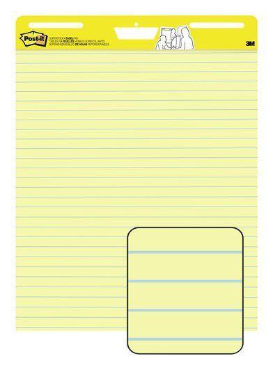 Yellow Sheets of Paper Logo - Post-it® Easel Pad, 25 in x 30 in sheets, Yellow Paper with Lines, 30 ...