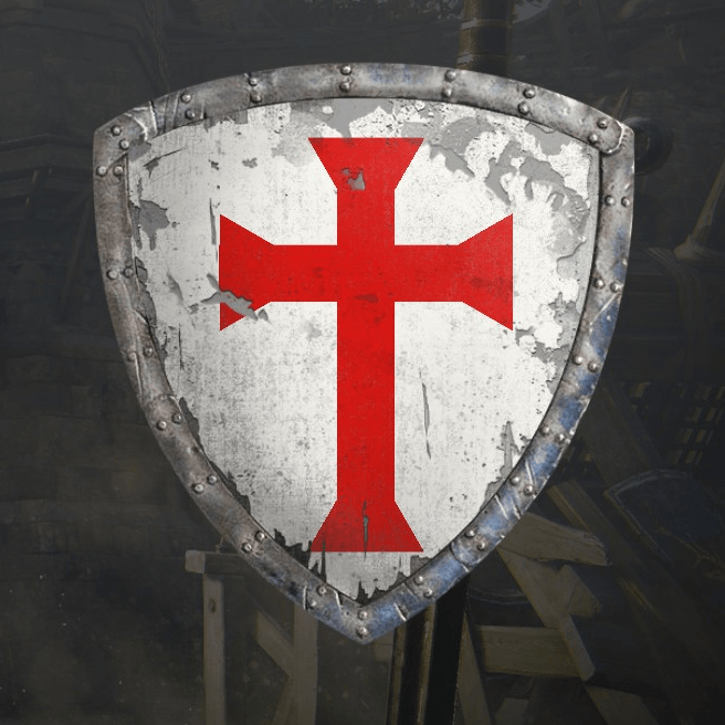Crusader Cross Logo - Classic flared Crusader Cross