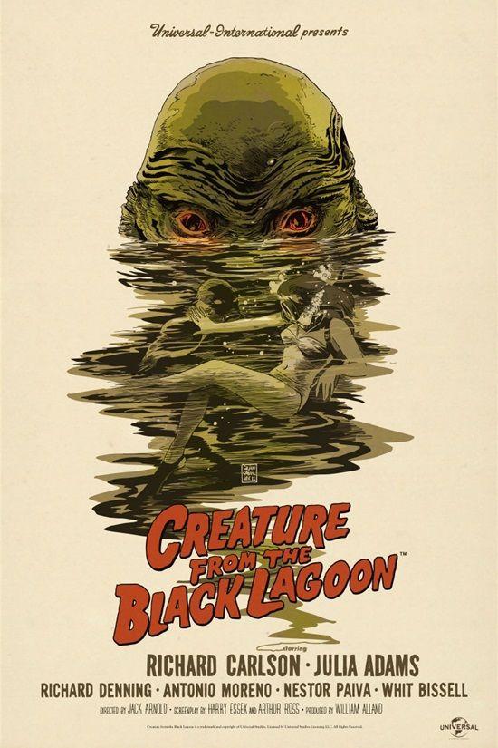 Creature From the Black Lagoon Logo - Mondo Poster CREATURE FROM THE BLACK LAGOON | Collider