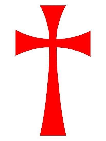 Crusader Cross Logo - Long Cross Templar Grail Crusades