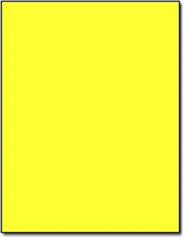 Yellow Sheets of Paper Logo - Emm Emm ST1 Pack Of 25 A4 Lemon Yellow Gum Self Adhesive