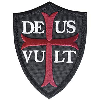 Crusader Cross Logo - 2AFTER1 Deus Vult Battle Cry Knights Templar Crusader Cross God