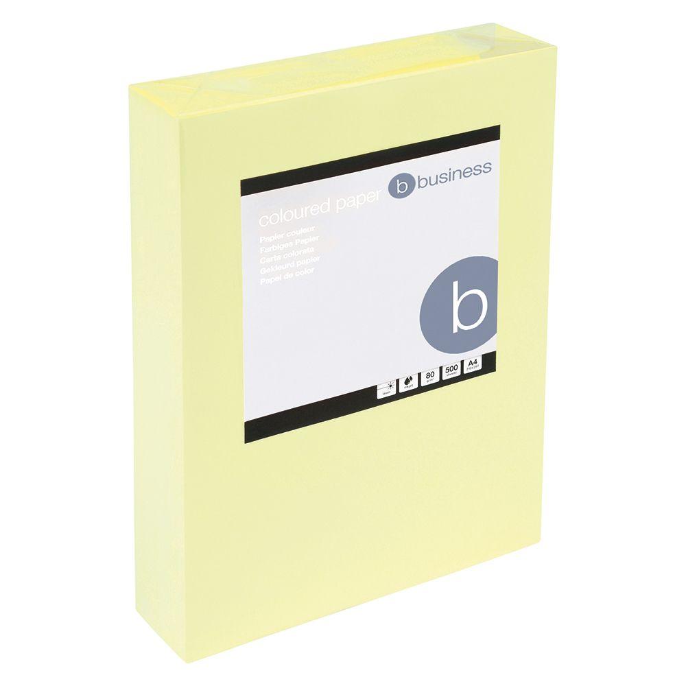 Yellow Sheets of Paper Logo - Business Coloured Copier Paper Multifunctional Ream Wrapped 80gsm A4