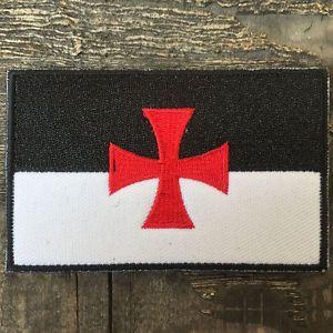 Crusader Cross Logo - Knights Templar Crusader Cross Army Military Tactical Morale Emblem