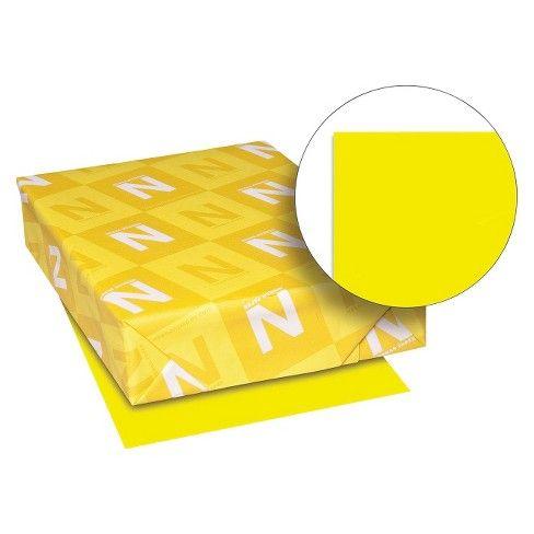 Yellow Sheets of Paper Logo - Neenah Paper Astrobrights Colored Paper, 24 Lb 500 Sheets