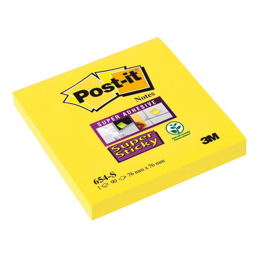 Yellow Sheets of Paper Logo - Post-it Super Sticky Removable Notes Pad 90 Sheets 76x76mm Yellow ...