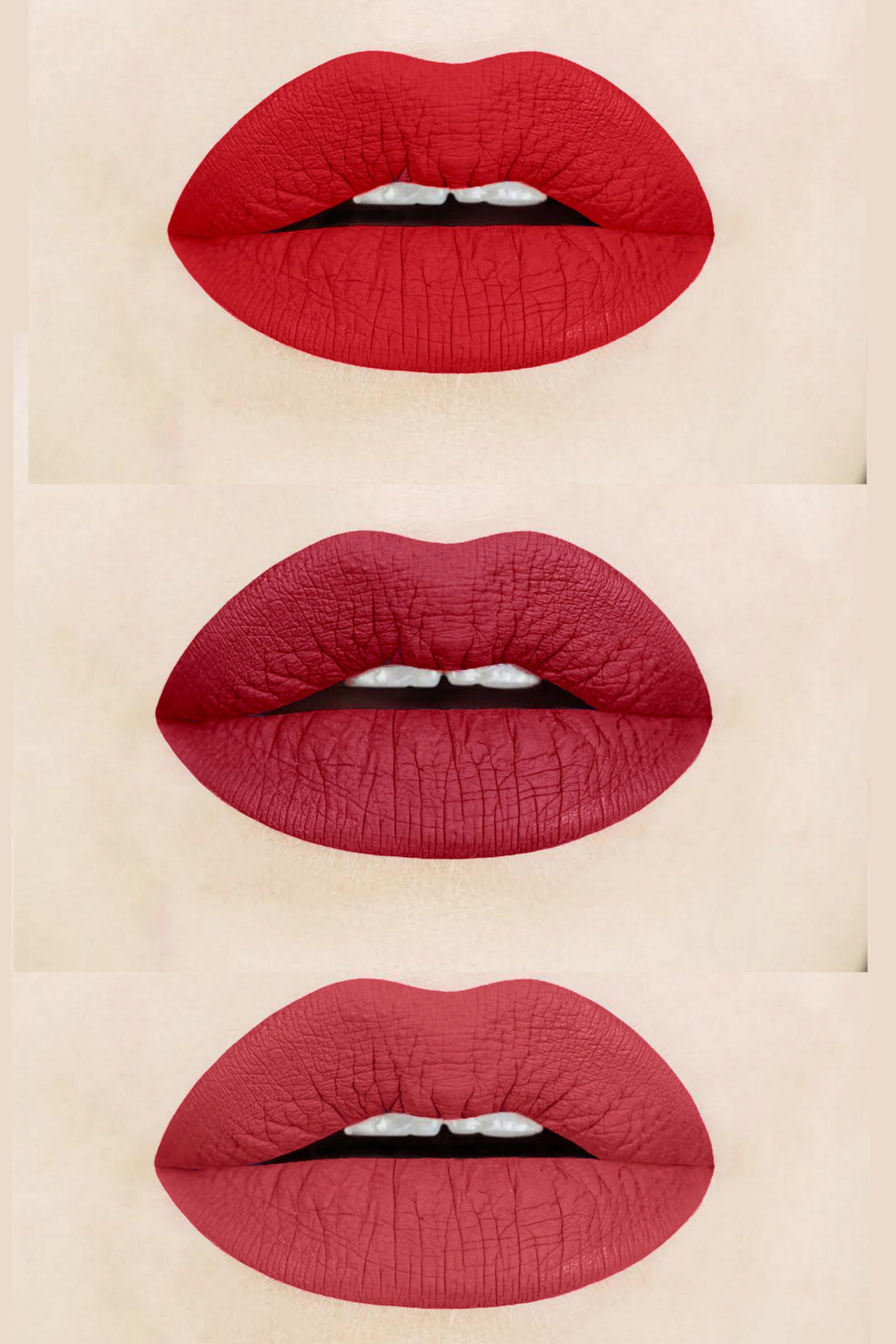 Lipstick Red N Logo - Liquid to Matte Lipstick | Vegan & Cruelty-Free | Aromi