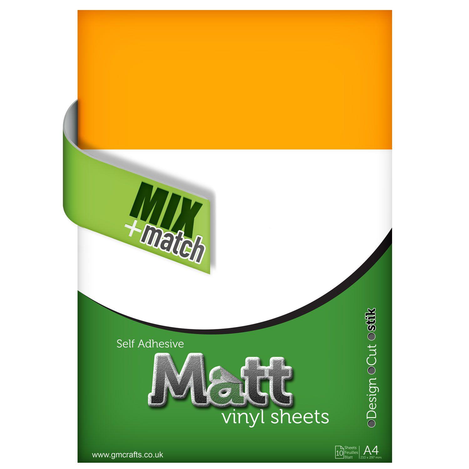 Yellow Sheets of Paper Logo - x Self Adhesive A4 Golden Yellow Matt Vinyl Sheets