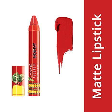 Lipstick Red N Logo - Buy Lakme Absolute Lip Pouts Matte Masaba Lip Color, Sugar N Spice ...