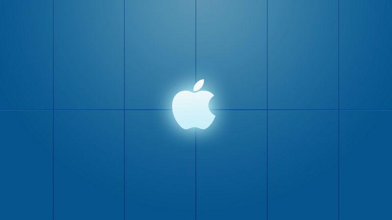 White and Blue Apple Logo - Black and White Apple Mac Logo HD Wallpaper - Wallpaper Stream