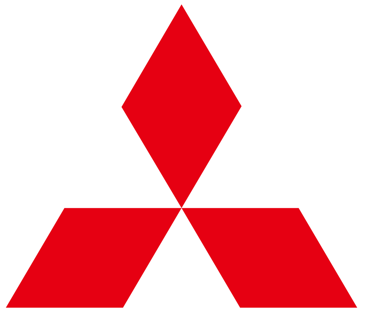 3 Red Diamond Logo - Mitsubishi
