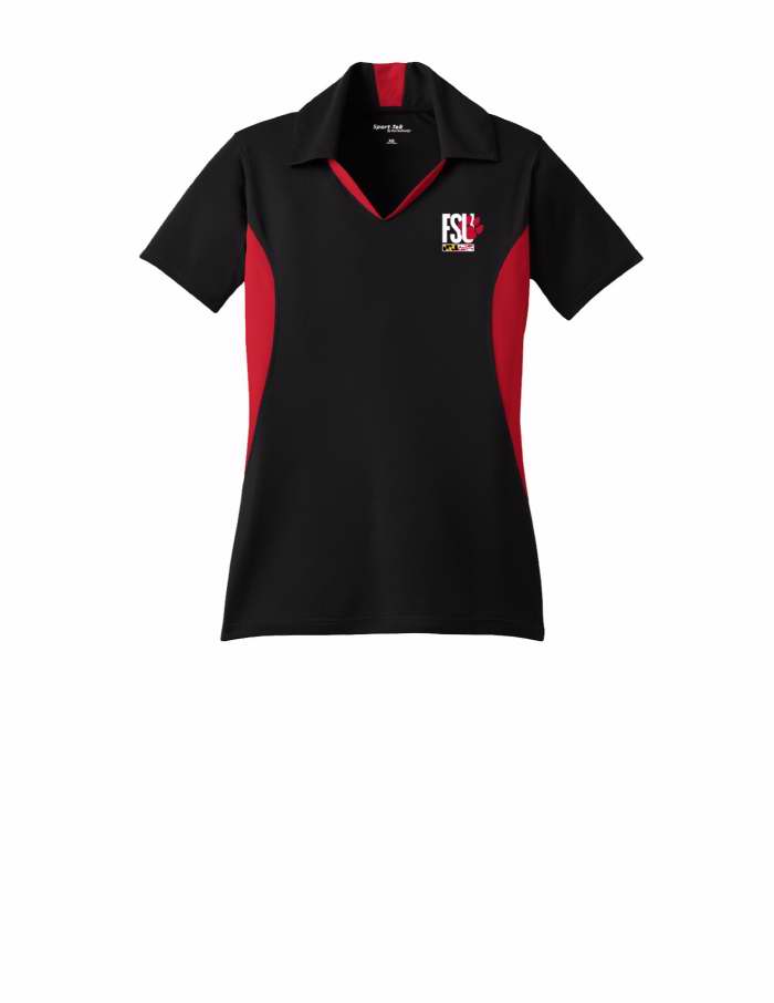 Sport-Tek Logo - FSU Bookstore - Sport Tek Ladies Black/Red Polo with FSU Athletics ...