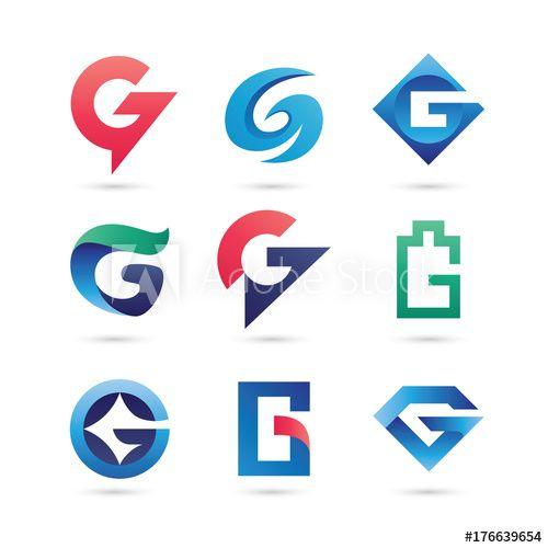 Letter G Logo - Set of Letter G Logo Vector - Colorful Modern Logo - Buy this stock ...