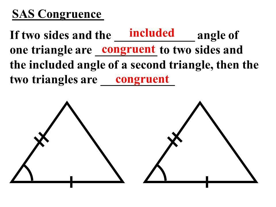 Sas Triangle Congruence D4A