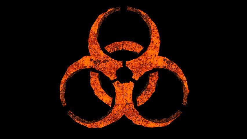 Cool Toxic Logo - This Biohazard Toxic Logo Pours Stock Footage Video 100% Royalty