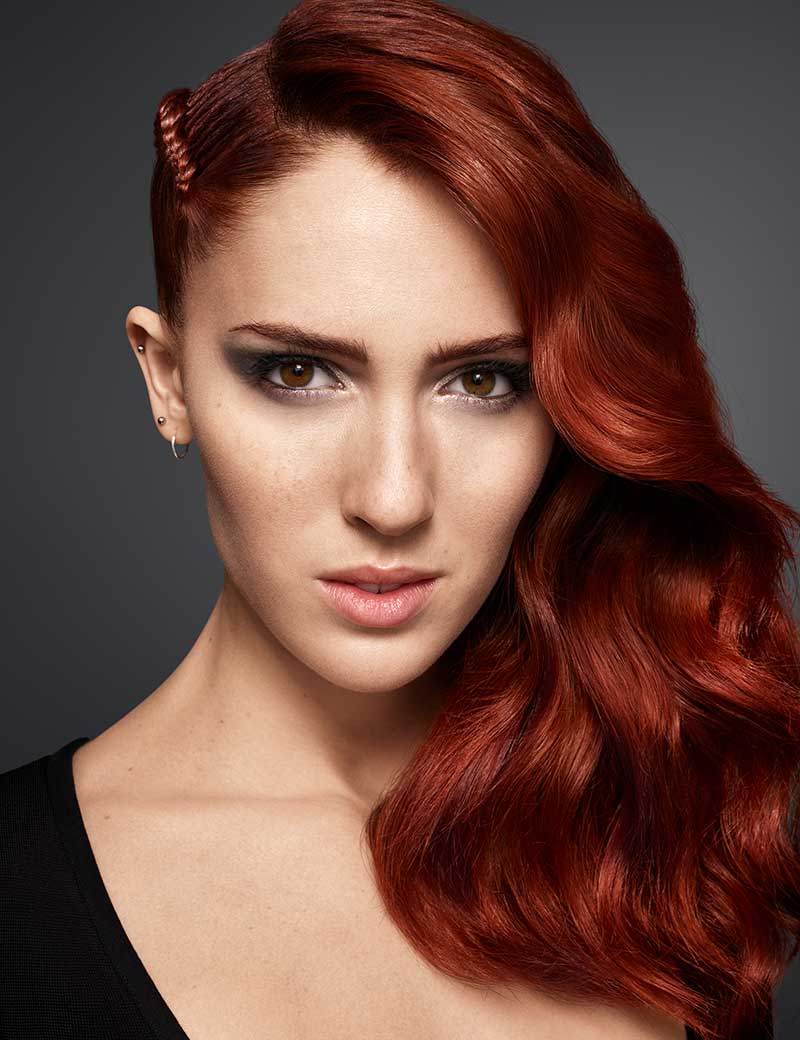 Girl with Long Hair with Red Logo - Long Hair Style Trends & Inspiration for Women | Redken