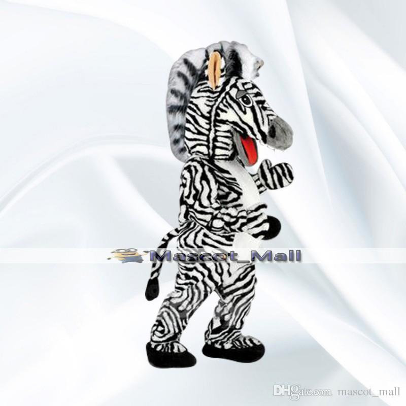 Zebra Mascot Logo - MALL278 Professional Customized Zebra Mascot Cartoon Costume Carnival  Costumes School Fancy Dress Adult Outfit Animal Character Christmas