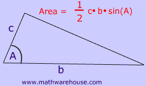 SAS Triangle Logo - The Side Angle Side Formula to Find A Triangle's Area. Sine to the ...