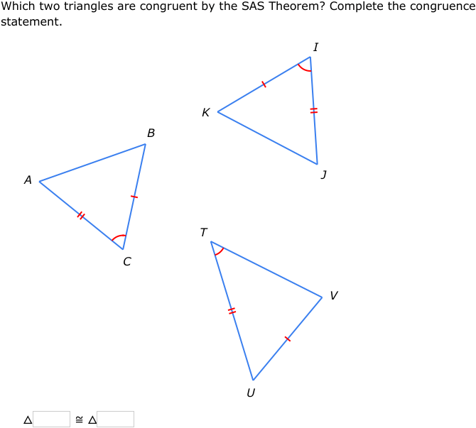 SAS Triangle Logo - IXL - SSS, SAS, ASA, and AAS Theorems (Geometry practice)