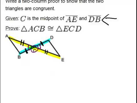 SAS Triangle Logo - SAS Triangle Congruence: Examples (Geometry Concepts) - YouTube