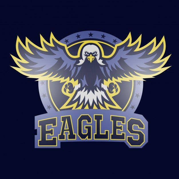 Blue Eagle Sports Logo - Eagle sport logo tempalte Vector | Premium Download