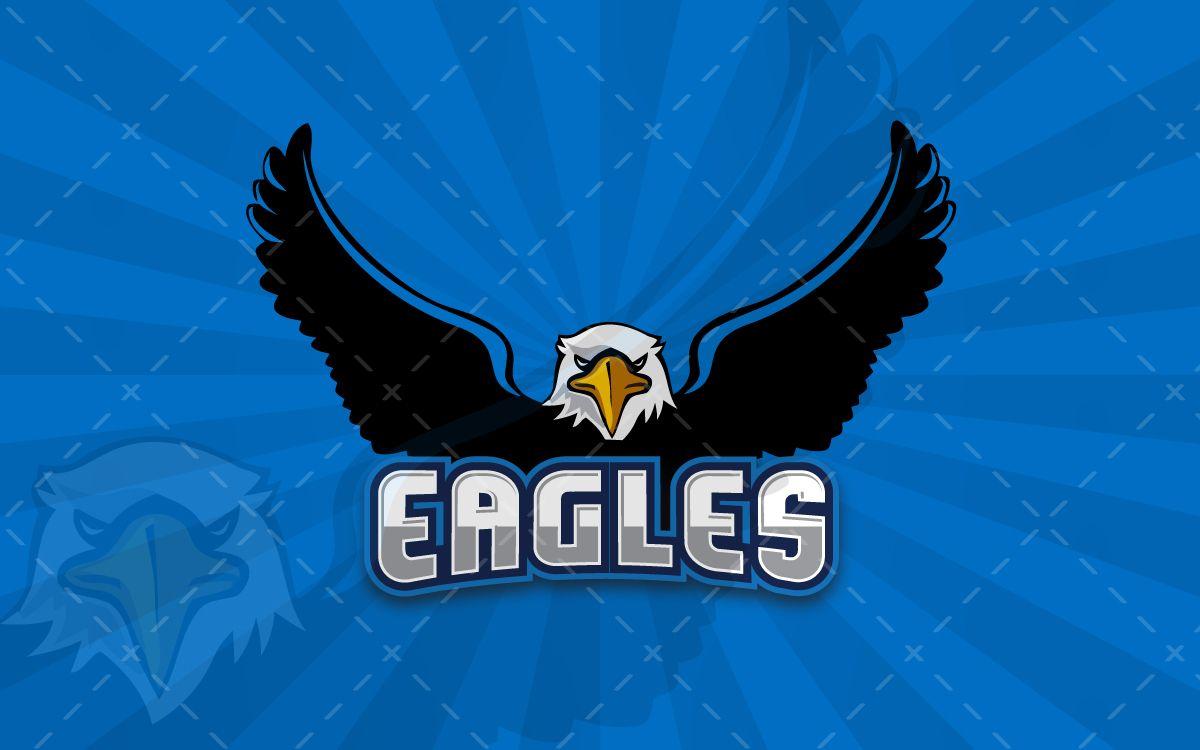 Blue Eagle Sports Logo - Eagle Mascot Logo. Awesome Sports Logo
