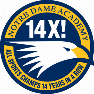 Blue Eagle Sports Logo - Notre Dame Academy - Team Home Notre Dame Academy Eagles Sports
