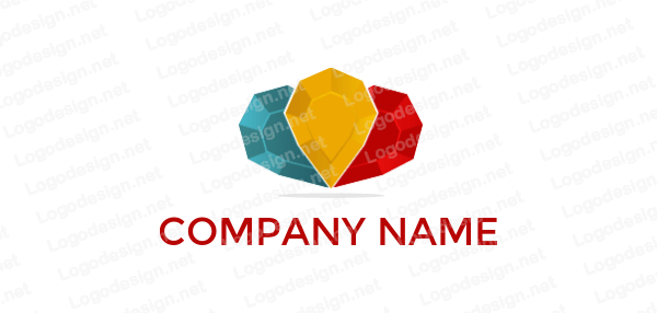 That Is Three Diamonds Logo - three colorful diamonds | Logo Template by LogoDesign.net