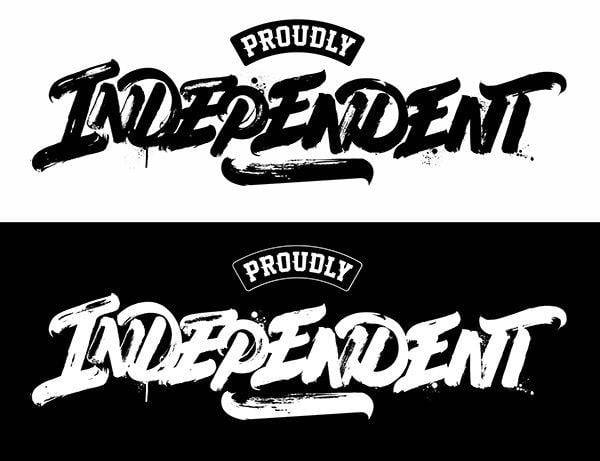 Independent Logo - PROUDLY INDEPENDENT logo for Macro Beats djs