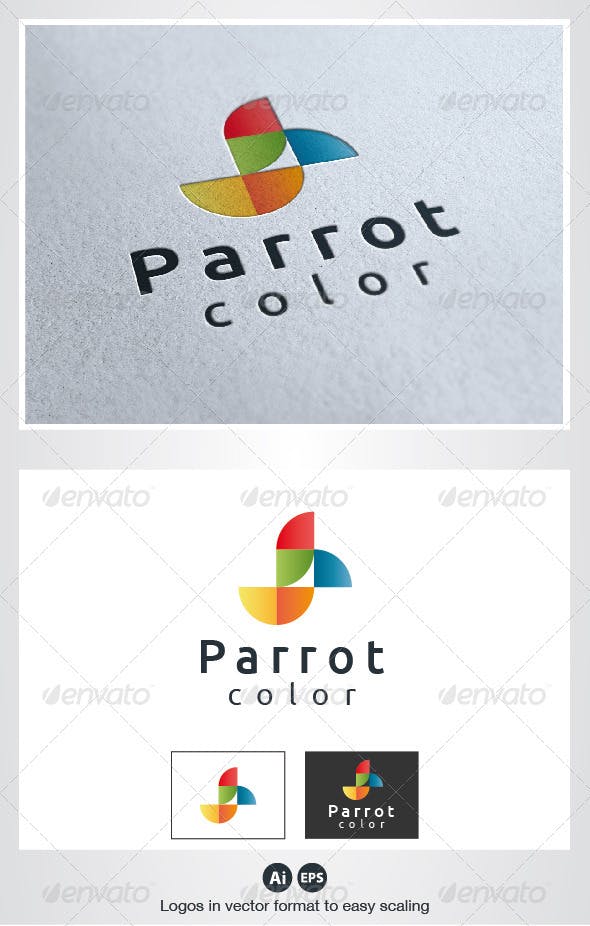 Colos Logo - Parrot Color Logo by Pixasquare | GraphicRiver